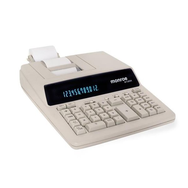 Monroe Monroe 6120X Ivory Heavy Duty Print - Display Calculator 6120X Ivory